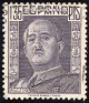 Spain 1946 General Franco 1.35 PTS Dark Purple Edifil 1001. Uploaded by Mike-Bell